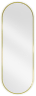 Mexen Loft ovaler Badezimmerspiegel 100 x 35 cm, goldener Rahmen - 9851-100-035-000-50