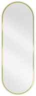 Mexen Loft ovaler Badspiegel 100 x 35 cm, goldener Rahmen - 9851-100-035-000-50