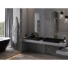 Mexen Loft Ovaler Badezimmerspiegel 100 x 35 cm, Rahmen in gebürstetem Gold - 9851-100-035-000-50
