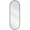 Mexen Loft ovaler Badezimmerspiegel 100 x 35 cm, schwarzer Rahmen - 9851-100-035-000-70