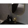 Mexen Loft Ovaler Badezimmer-Spiegel 100 x 50 cm, Goldrahmen - 9851-100-050-000-50