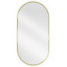 Mexen Loft oval Spiegel 100 x 50 cm, goldener Rahmen - 9851-100-050-000-50