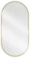 Mexen Loft Ovaler Badezimmer-Spiegel 100 x 50 cm, Goldrahmen - 9851-100-050-000-50