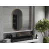 Mexen Loft Ovaler Badezimmer-Spiegel 100 x 50 cm, Goldrahmen - 9851-100-050-000-50