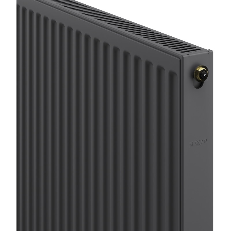 Mexen CV11 Plattenheizkörper 900 x 500 mm, unterer Anschluss, 637 W, Anthrazit - W611-090-050-66