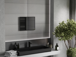 Mexen Loft rechteckiger Badezimmer-Spiegel 50 x 40 cm, schwarzer Rahmen - 9852-050-040-000-70