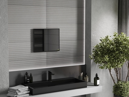 Mexen Loft rechteckiger Badezimmerspiegel 50 x 40 cm, schwarzer Rahmen - 9852-050-040-000-70