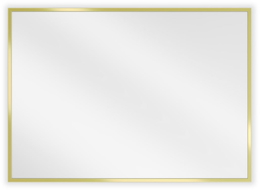 Mexen Loft rechteckiger Badezimmerspiegel 70 x 50 cm, goldener Rahmen - 9852-070-050-000-50
