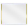 Mexen Loft Rechteckiger Badezimmerspiegel 50 x 40 cm, Rahmen in gebürstetem Gold - 9852-050-040-000-50