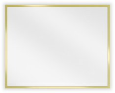 Mexen Loft rechteckiger Badezimmerspiegel 50 x 40 cm, goldener Rahmen - 9852-050-040-000-50