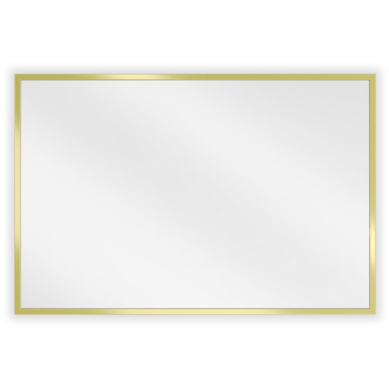 Mexen Loft rechteckiger Badezimmerspiegel 60 x 40 cm, goldener Rahmen - 9852-060-040-000-50