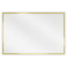 Mexen Loft rechteckiger Badezimmerspiegel 60 x 40 cm, goldener Rahmen - 9852-060-040-000-50