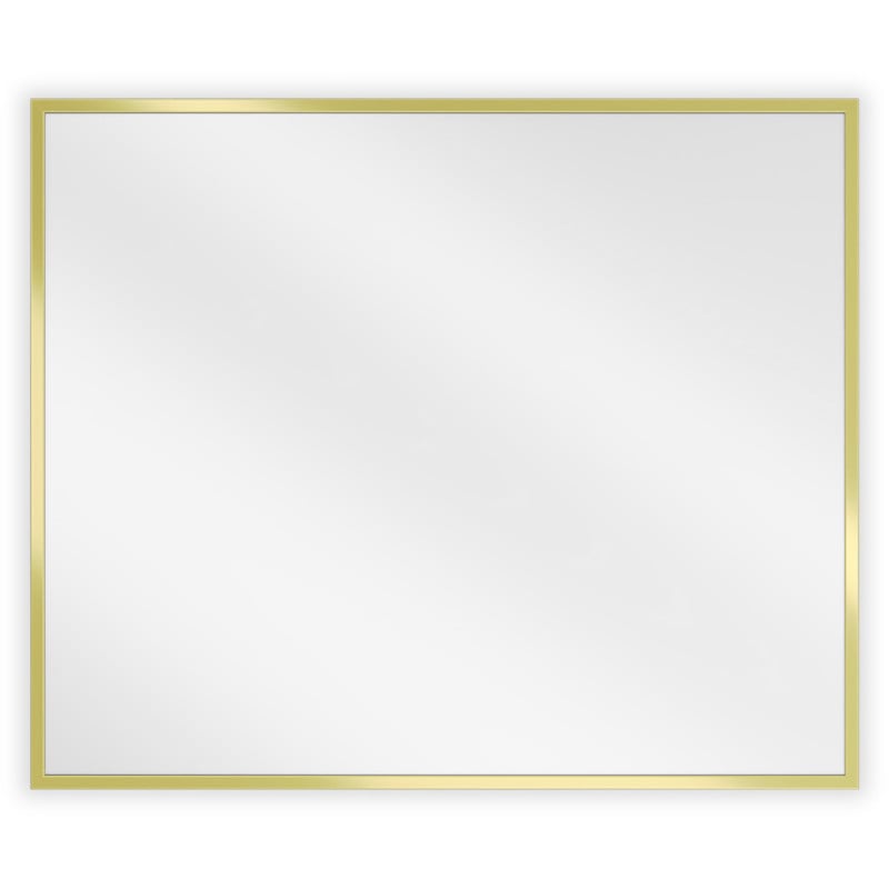 Mexen Loft rechteckiger Badezimmerspiegel 60 x 50 cm, goldener Rahmen - 9852-060-050-000-50