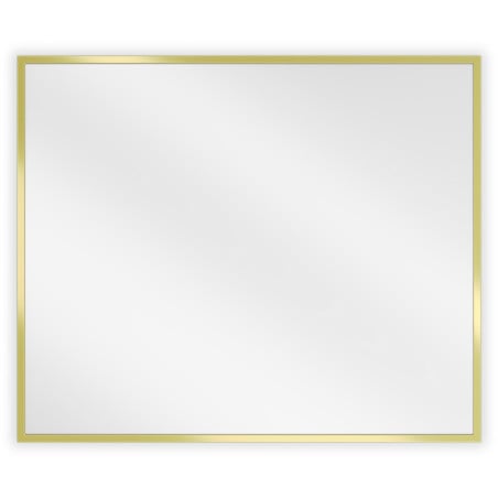 Mexen Loft rechteckiger Badezimmerspiegel 60 x 50 cm, goldener Rahmen - 9852-060-050-000-50