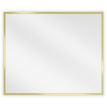 Mexen Loft Rechteckiger Badezimmerspiegel 60 x 50 cm, Rahmen gebürstetes Gold - 9852-060-050-000-50