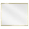 Mexen Loft rechteckiger Badezimmerspiegel 60 x 50 cm, goldener Rahmen - 9852-060-050-000-50