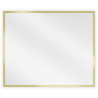 Mexen Loft Rechteckiger Badezimmerspiegel 60 x 50 cm, Rahmen gebürstetes Gold - 9852-060-050-000-50