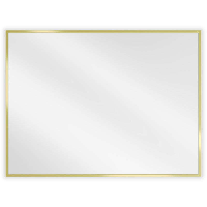 Mexen Loft rechteckiger Badezimmerspiegel 80 x 60 cm, goldener Rahmen - 9852-080-060-000-50