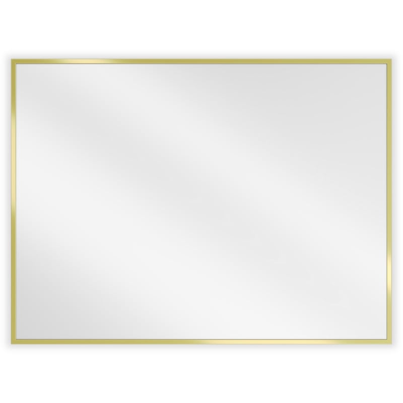 Mexen Loft Rechteckiger Badspiegel 80 x 60 cm, Rahmen in gebürstetem Gold - 9852-080-060-000-50