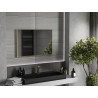 Mexen Loft Badezimmer Spiegel rechteckig 90 x 60 cm, goldener Rahmen - 9852-090-060-000-50