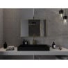 Mexen Loft Badezimmer Spiegel rechteckig 90 x 60 cm, goldener Rahmen - 9852-090-060-000-50