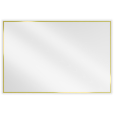 Mexen Loft Badezimmer Spiegel rechteckig 90 x 60 cm, goldener Rahmen - 9852-090-060-000-50