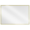 Mexen Loft Badezimmer Spiegel rechteckig 90 x 60 cm, goldener Rahmen - 9852-090-060-000-50
