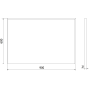 Mexen Loft Badezimmer Spiegel rechteckig 90 x 60 cm, goldener Rahmen - 9852-090-060-000-50
