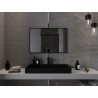 Mexen Loft rechteckiger Badezimmerspiegel 90 x 60 cm, schwarzer Rahmen - 9852-090-060-000-70