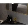 Mexen Loft rechteckiger Badezimmerspiegel 70 x 50 cm, goldener Rahmen - 9852-070-050-000-50