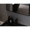Mexen Loft rechteckiger Badezimmerspiegel 80 x 60 cm, schwarzer Rahmen - 9852-080-060-000-70