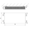 Mexen Flat CF33 Plattenheizkörper 400 x 900 mm, seitlicher Anschluss, 1423 W, Anthrazit - W433F-040-090-66