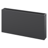 Mexen Flat CF33 Plattenheizkörper 600 x 600 mm, seitlicher Anschluss, 1320 W, Anthrazit - W433F-060-060-66