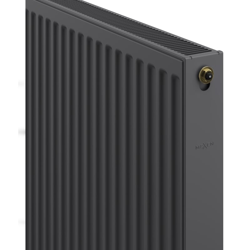Mexen CV21 Flachheizkörper 400 x 600 mm, unterer Anschluss, 556 W, Anthrazit - W621-040-060-66