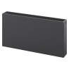 Mexen Flat CF33 Plattenheizkörper 900 x 900 mm, seitlicher Anschluss, 2701 W, Anthrazit - W433F-090-090-66