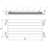 Mexen Line CL21 Plattenheizkörper 600 x 1100 mm, seitlicher Anschluss, 1331 W, Anthrazit - W421L-060-110-66