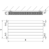 Mexen Line CL22 Plattenheizkörper 300 x 800 mm, seitlicher Anschluss, 721 W, Anthrazit - W422L-030-080-66