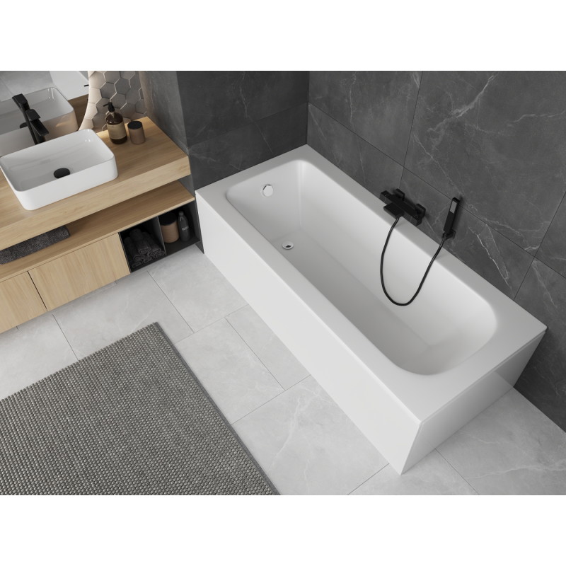 Mexen Vega Rechteckige Badewanne 170 x 80 cm mit Verkleidung, weiß - 55011708000X