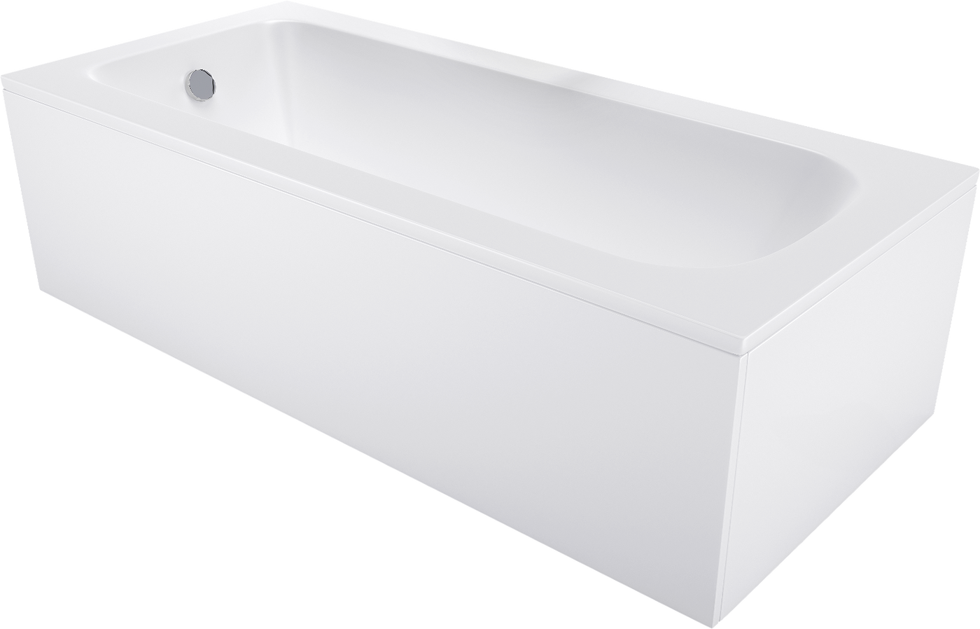 Mexen Vega Badewanne rechteckig 170 x 80 cm mit Verkleidung, weiß - 55011708000X