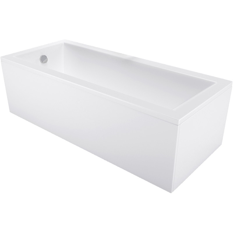 Mexen Cubik Rechteckige Badewanne 140 x 70 cm mit Verkleidung, weiß - 55031407000X