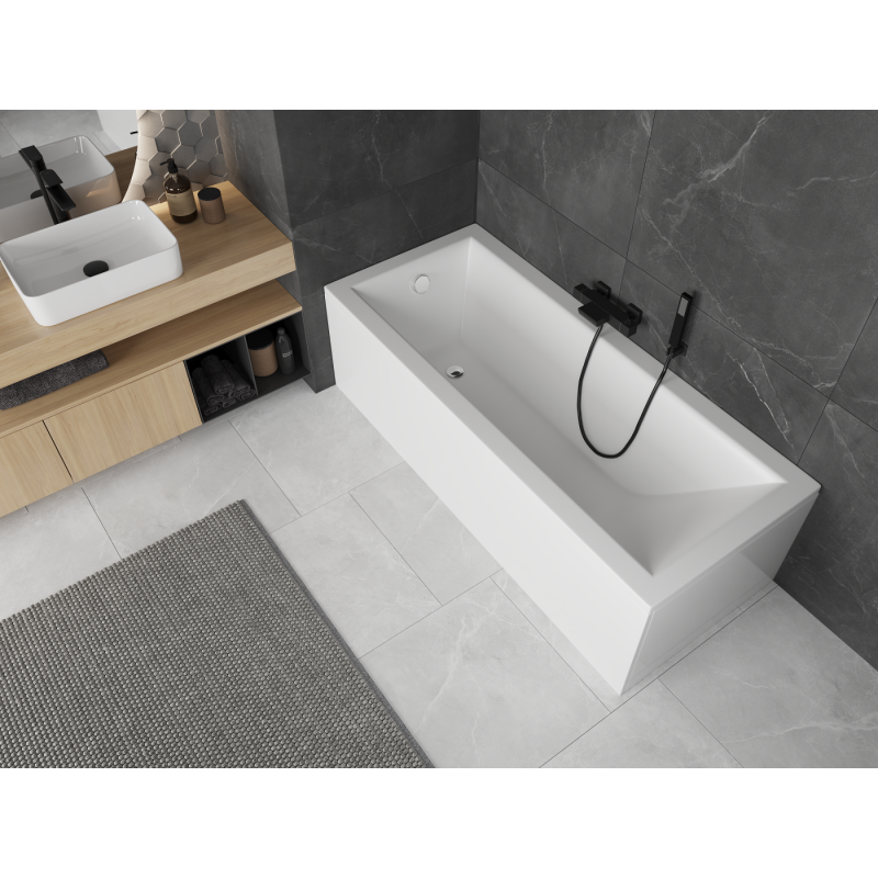 Mexen Cubik Rechteckige Badewanne 180 x 80 cm mit Verkleidung, weiß - 55031808000X