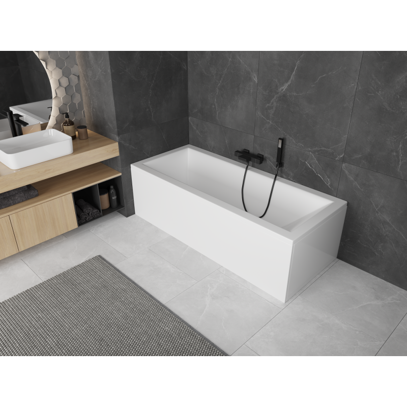 Mexen Cubik rechteckige Badewanne 180 x 90 cm mit Verkleidung, weiß - 55031809000X