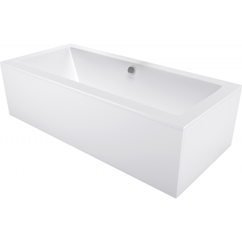 Mexen Cube rechteckige Badewanne 160 x 70 cm mit Verkleidung, weiß - 55051607000X