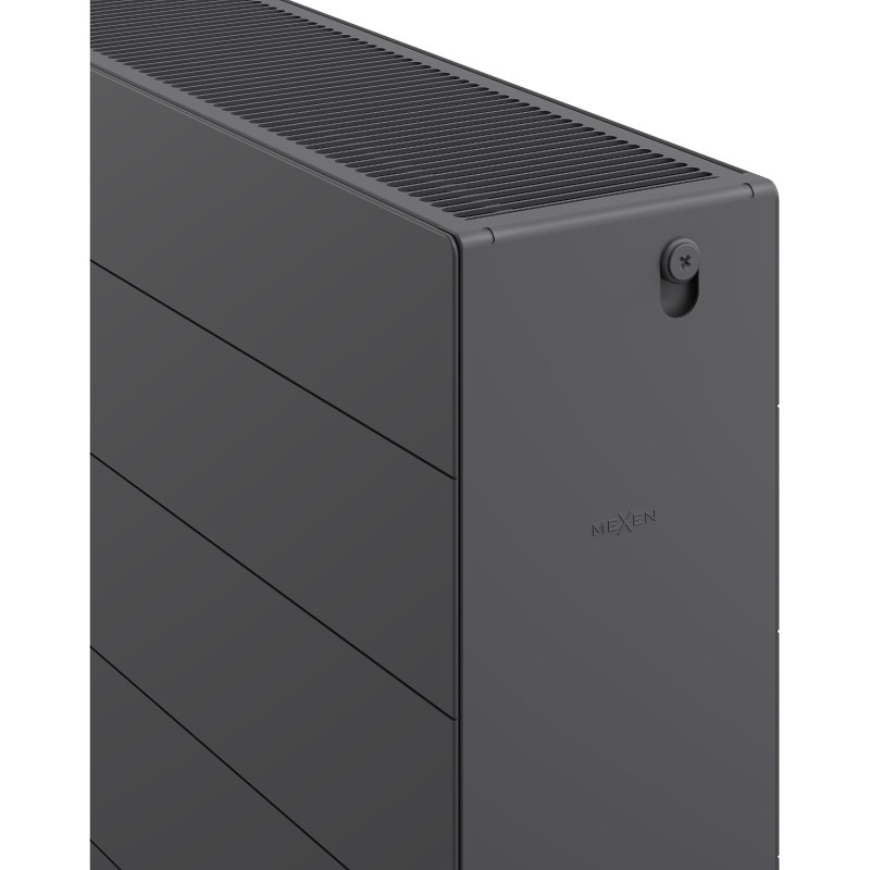 Mexen CL33 Plattenheizkörper Line 400 x 1500 mm, seitlicher Anschluss, 2372 W, Anthrazit - W433L-040-150-66