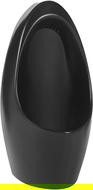 Mexen Lucas Urinal hängend, schwarz matt - 37027070