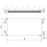 Mexen Flat CVF21 Plattenheizkörper 900 x 700 mm, unterer Anschluss, 1113 W, Anthrazit - W621F-090-070-66
