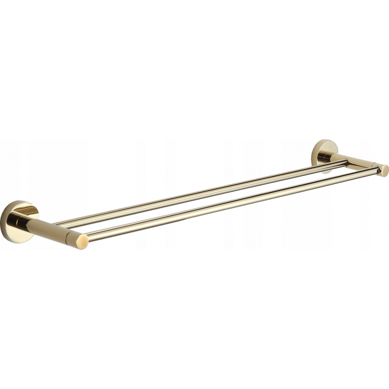 Mexen Remo doppelter Handtuchhalter, gold - 7050725-50