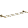 Mexen Remo doppelter Handtuchhalter, gold - 7050725-50