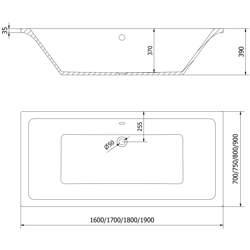 Mexen Cube Rechteckige Badewanne 170 x 80 cm mit Verkleidung und 1-flügeliger Duschabtrennung 80 cm, transparent, Chrom