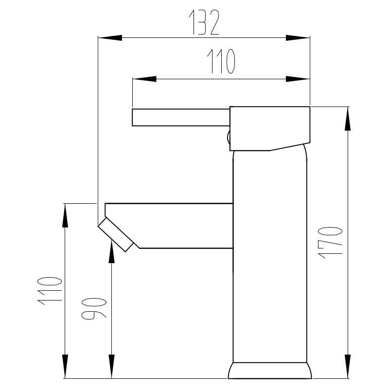 Mexen Lua Bidetarmatur, weiß - 72820-20